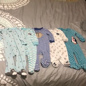 9 month Carters fleece sleepers